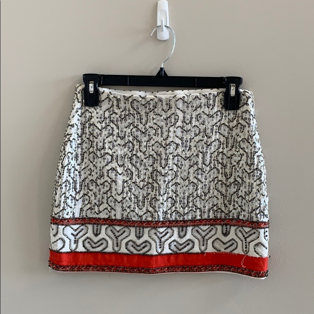 ZARA sequined mini skirt